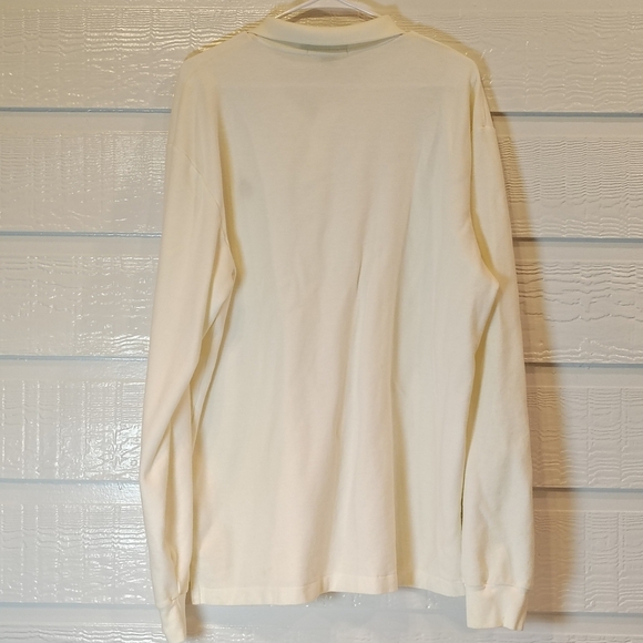 Lauren Ralph Lauren Polo Shirt  Mens XL White Long Sleeve Preppy Vintage 90s Y2K - Picture 3 of 9